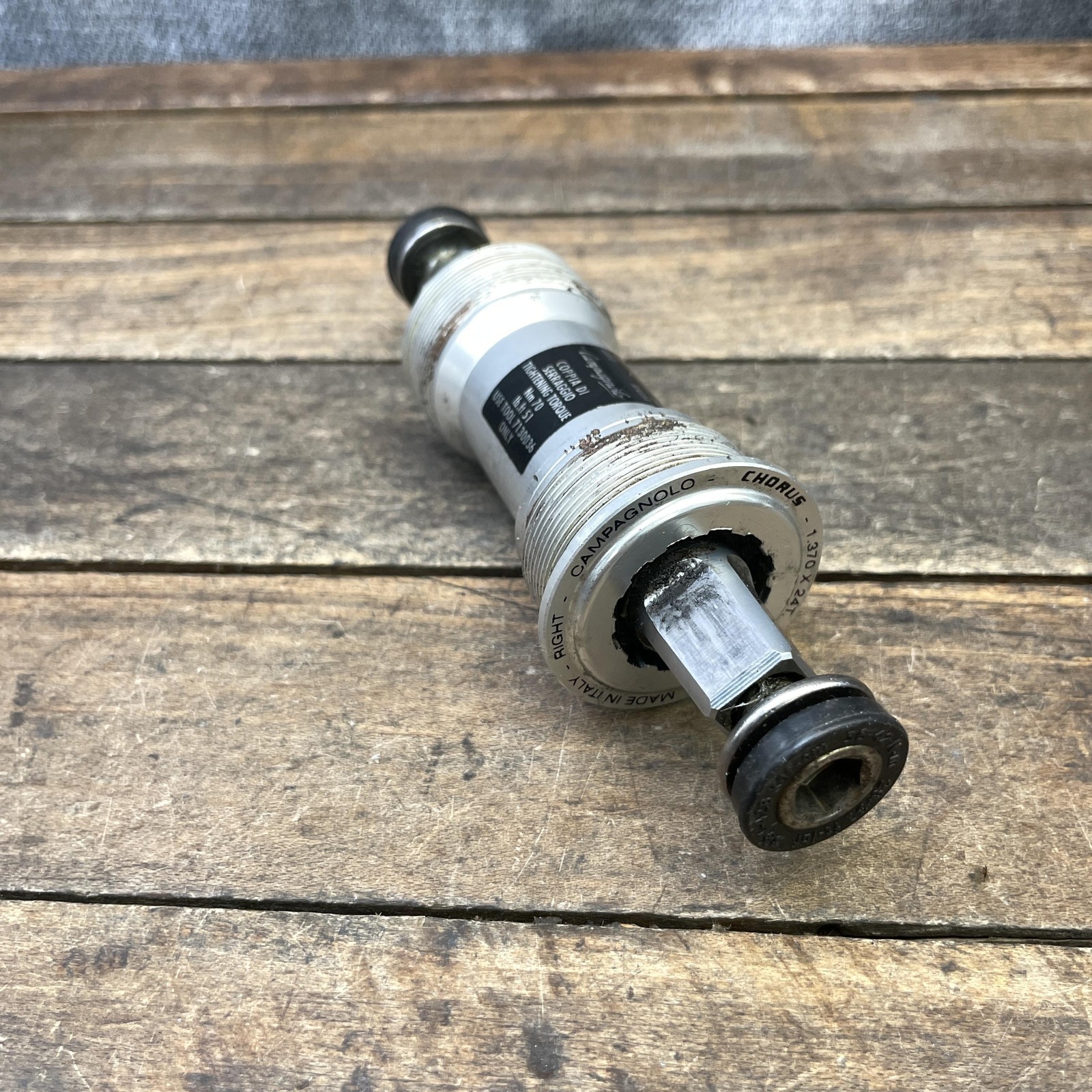 Vintage Campagnolo Chorus Bottom Bracket 68mm English 111mm ISO Square Taper