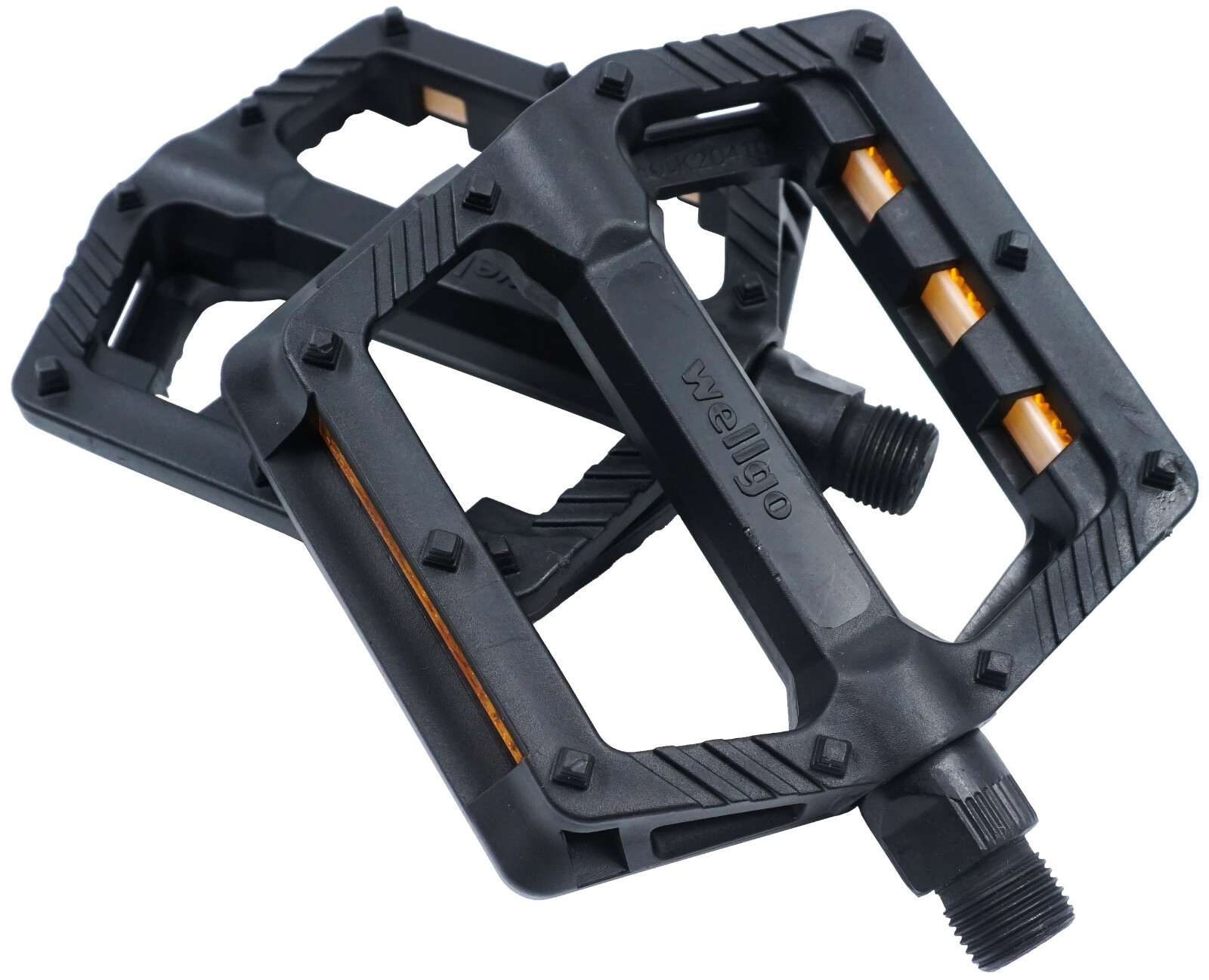 Wellgo B239DU Resin Platform Pedals 9/16″ Black Mountain Bike BMX Composite flat