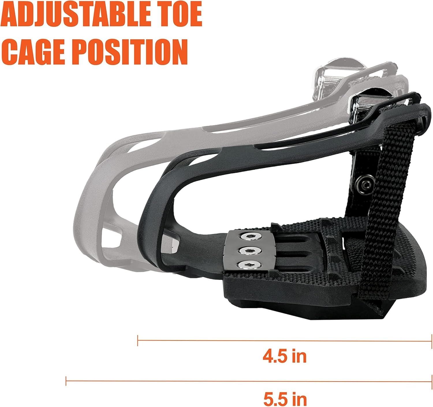 BV Bike Pedals Shimano Spd/Look Delta Compatible 9/16» with Toe Clips – Peloton