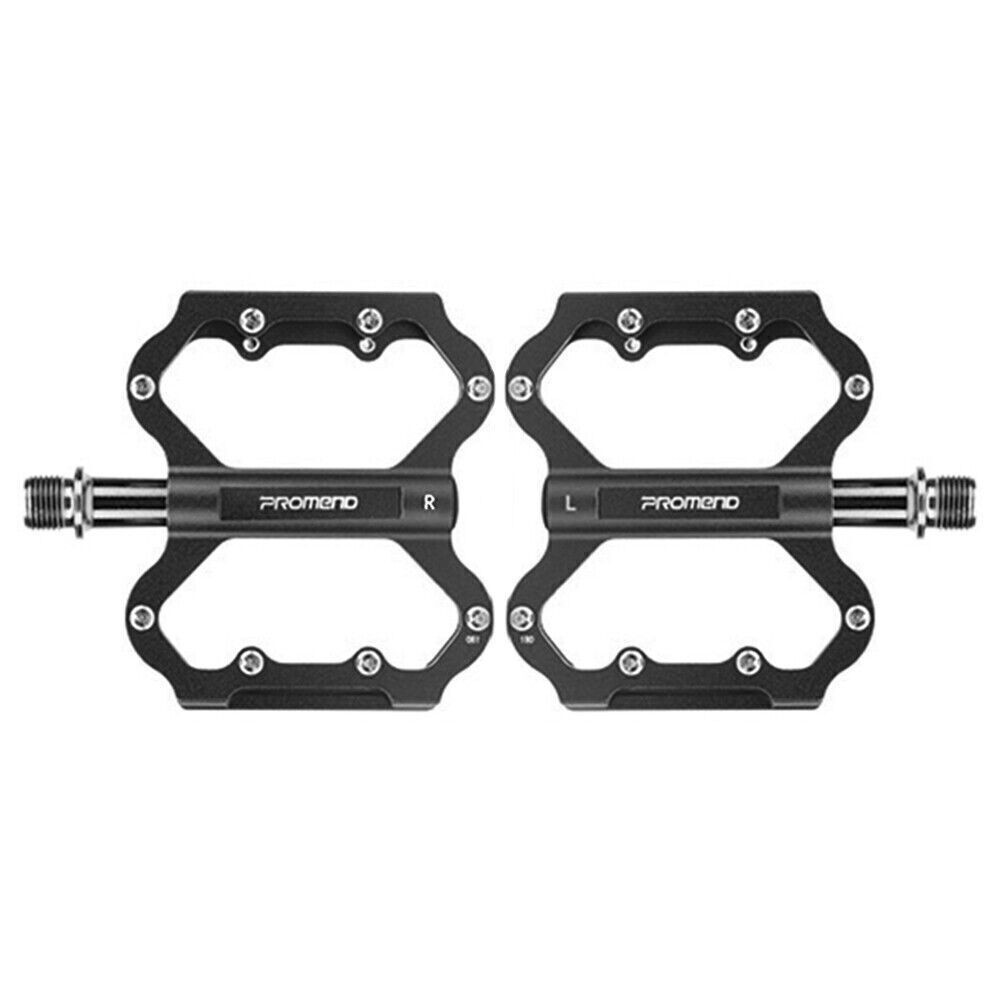 PROMEND Ultralight Cycling Flat Road Bike Bicycle Pedals 3 Bearings Aluminum MTB