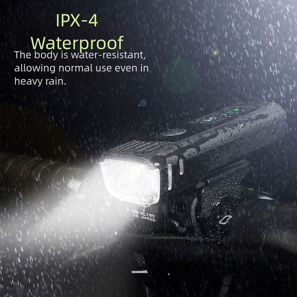 Smart Sensor Rechargeable Bike Light with Waterproof ABS Body and Auto Dimming