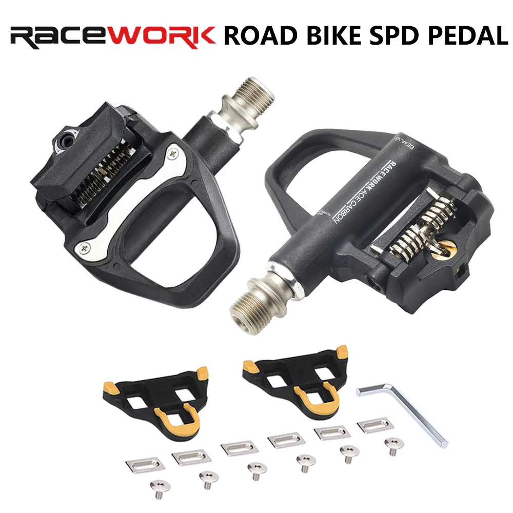 RACEWORK Road Bike Pedal Bearing Self-Locking Pedal For SHIMANO SPD SL System Bi