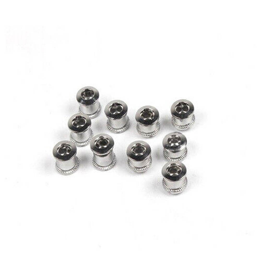 Steel Bike Chainring Bolts 6.5 Single 8.5 Double Triple Speed Nut Screw 5/10/20X