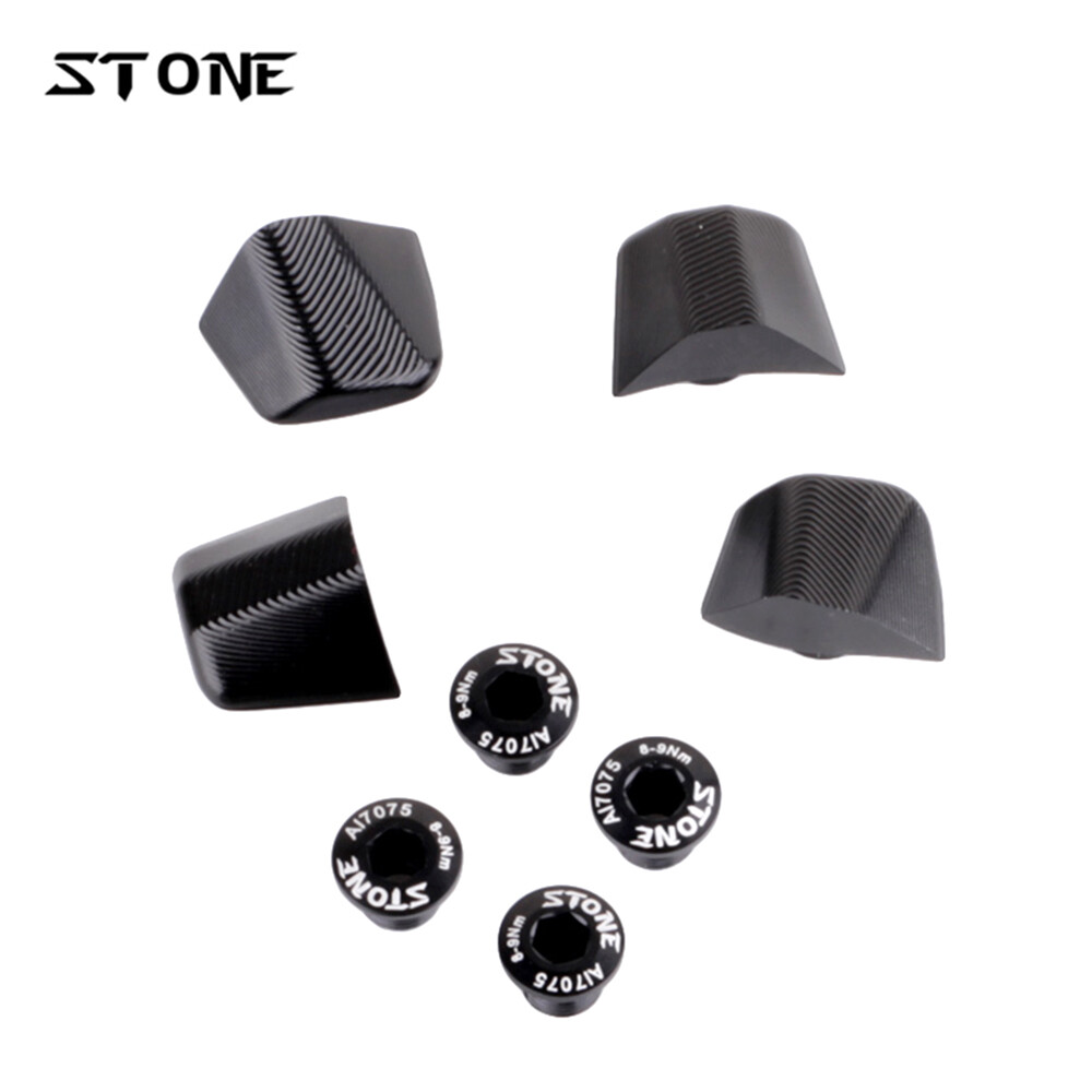 STONE Chainring Bolts Alloy Chainwheel Screws Nuts for FC-9000 R7000 R8000 R9100