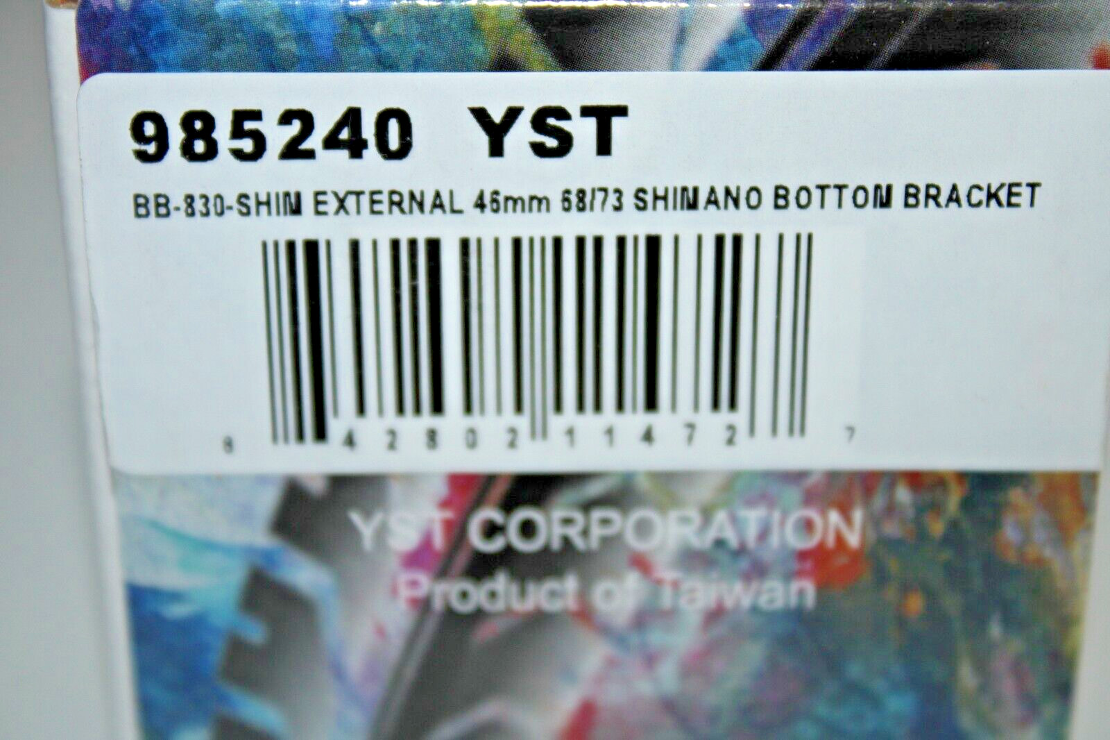 YST BB-830 Shim External Bottom Bracket Black 46mm 68/73 Shimano Free Shipping!!