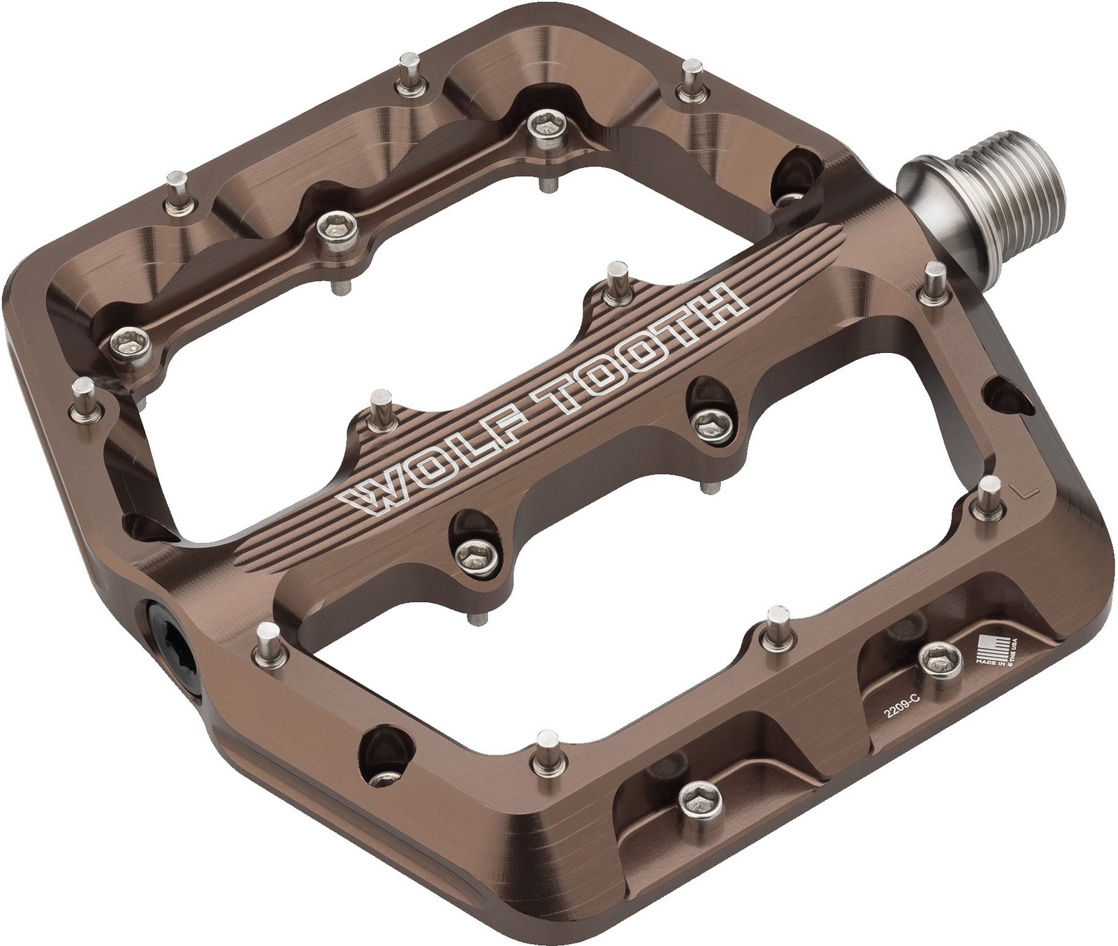 Wolf Tooth Waveform Pedals – Small 105mm x 99mm Espresso