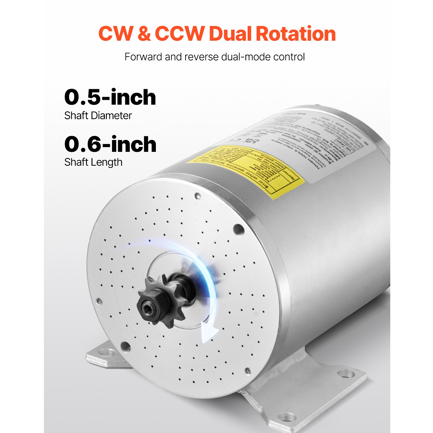 2000W Electric Brushless DC Motor Kit 48V 4300rpm Motor with Speed Controller
