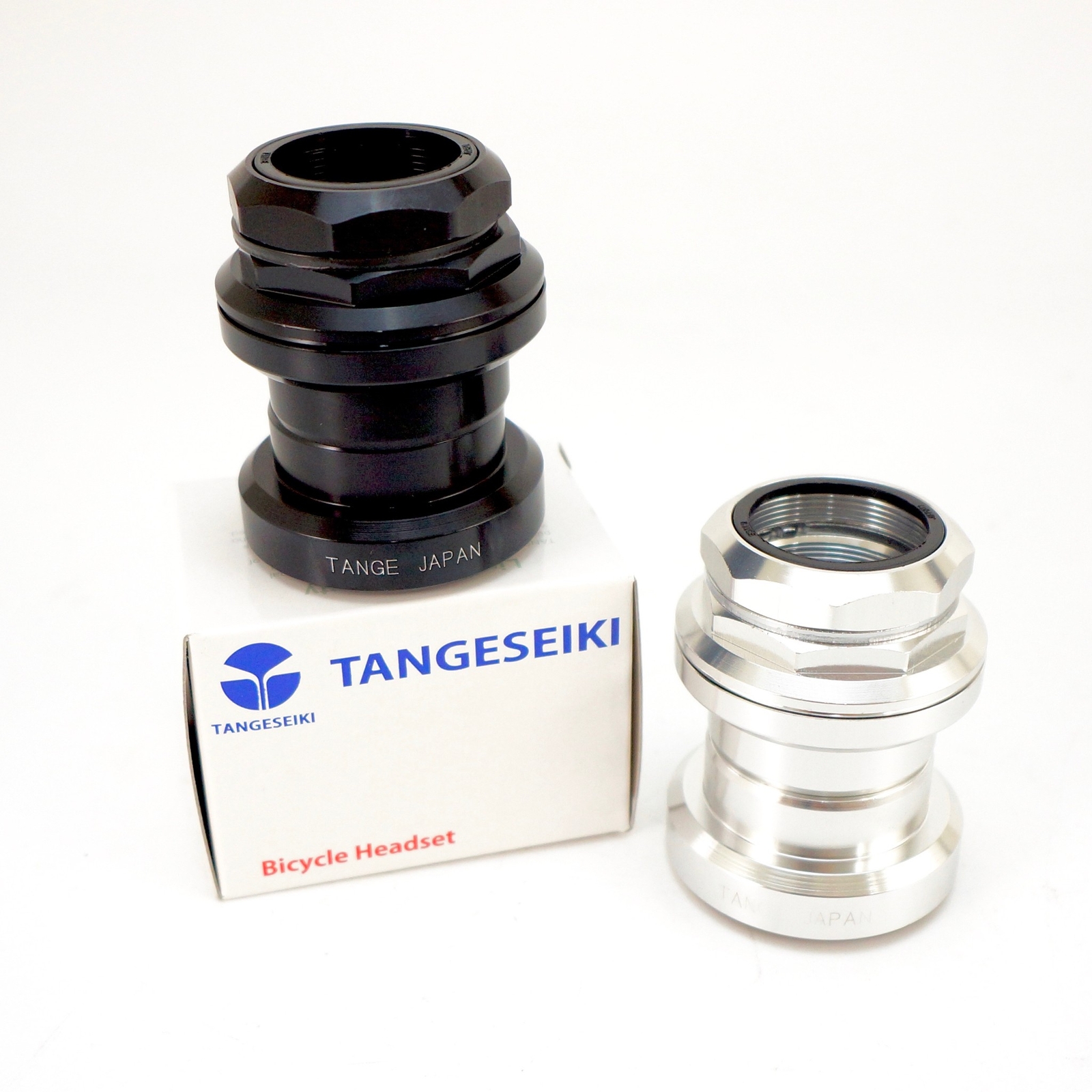 Tange Seiki Falcon FL270C Classic Threaded Bike Headset 1 1/8″ Silver/Black
