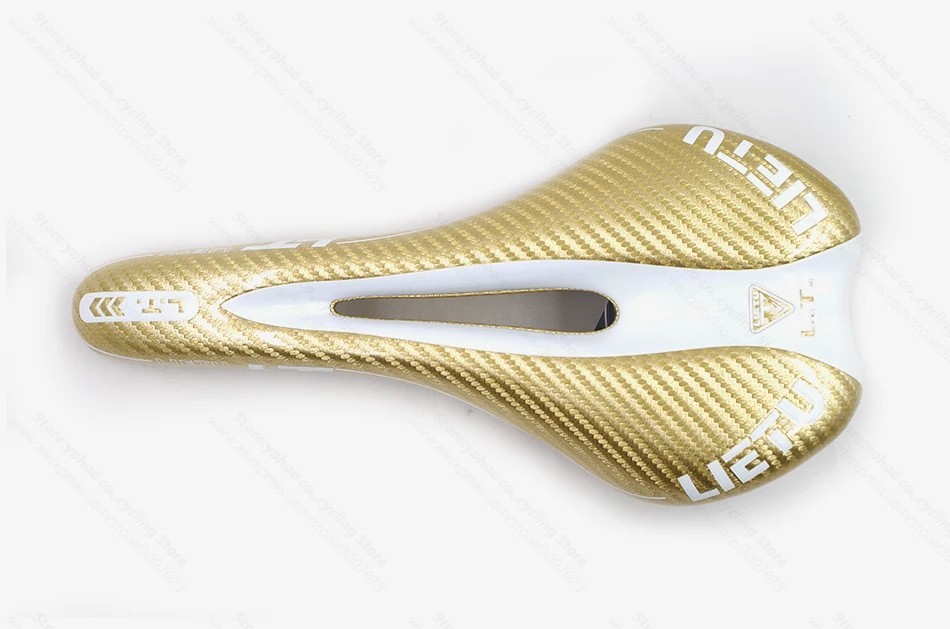 MTB Road Bike Carbon Leather Saddle Cycling Seat Front Cushion Bike Saddle