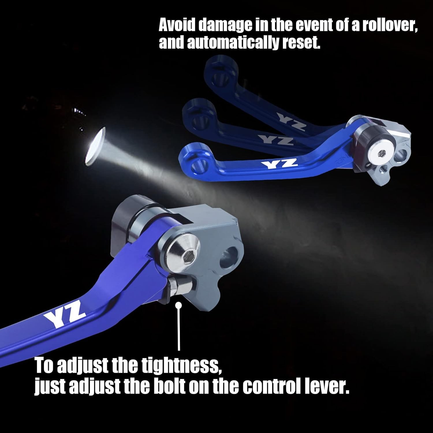 CNC Billet Foldable Pivot Clutch Brake Lever for YZ125 YZ250 2015-2022