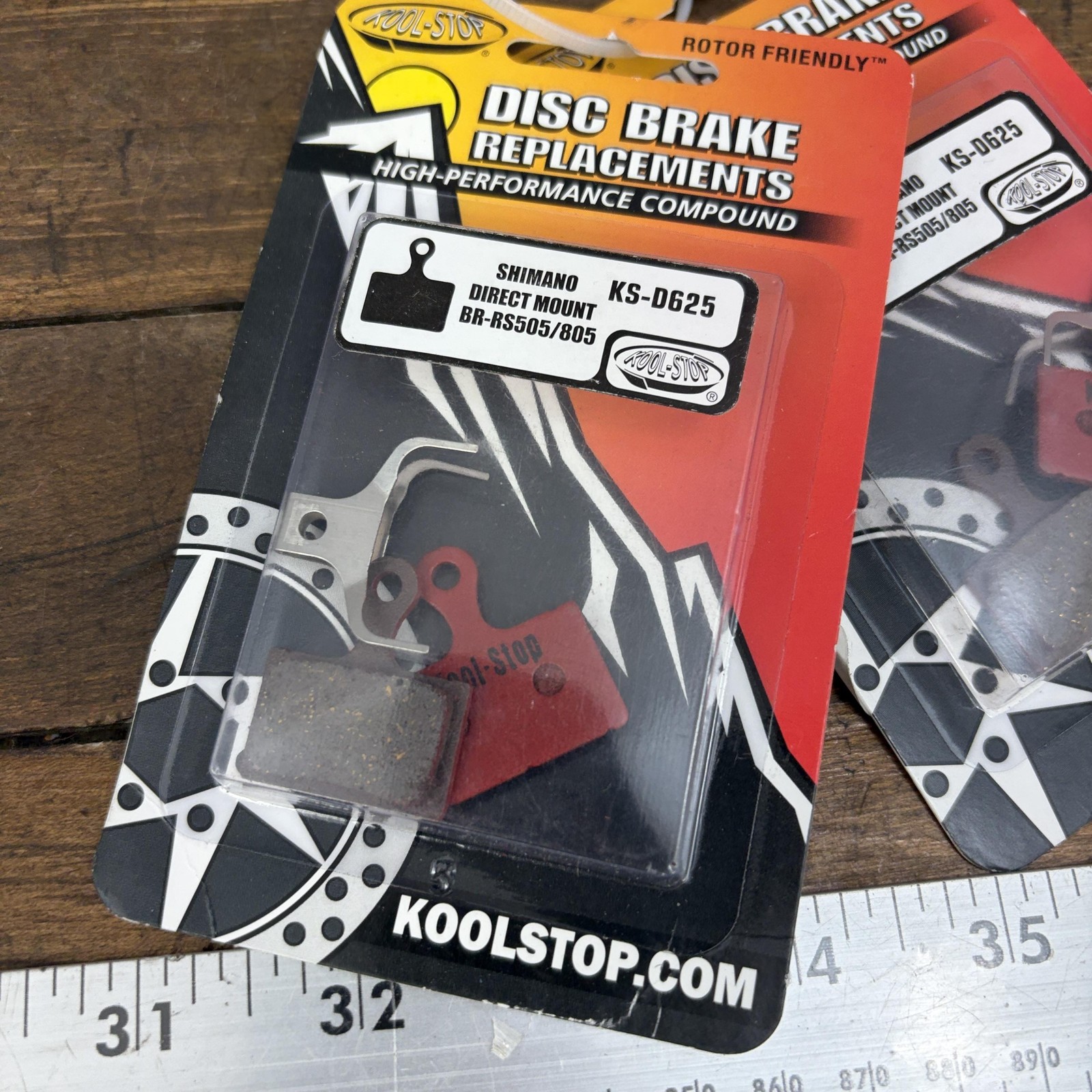 Kool-Stop Disc Brake Pads Shimano BR-RS505/805 Red Semi-Metallic KS-D625 2 Sets