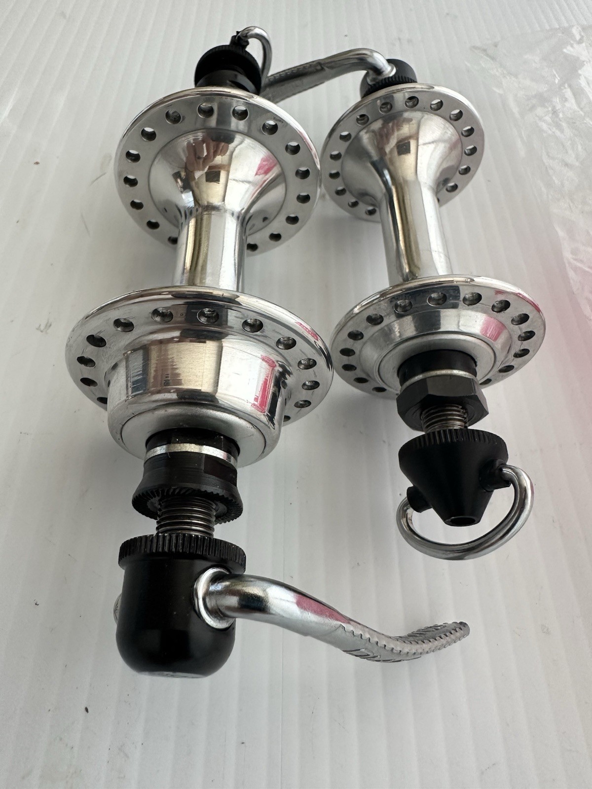 NOS O.M.A.S. Big Sliding Road Hub Set 36H High Flange 120mm Italian Thread Box