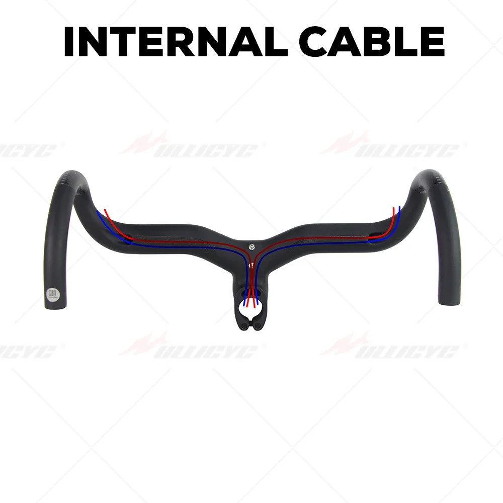 Carbon Road Bicycle Integrated Handlebar Internal Routing Di2 Matte with Mount