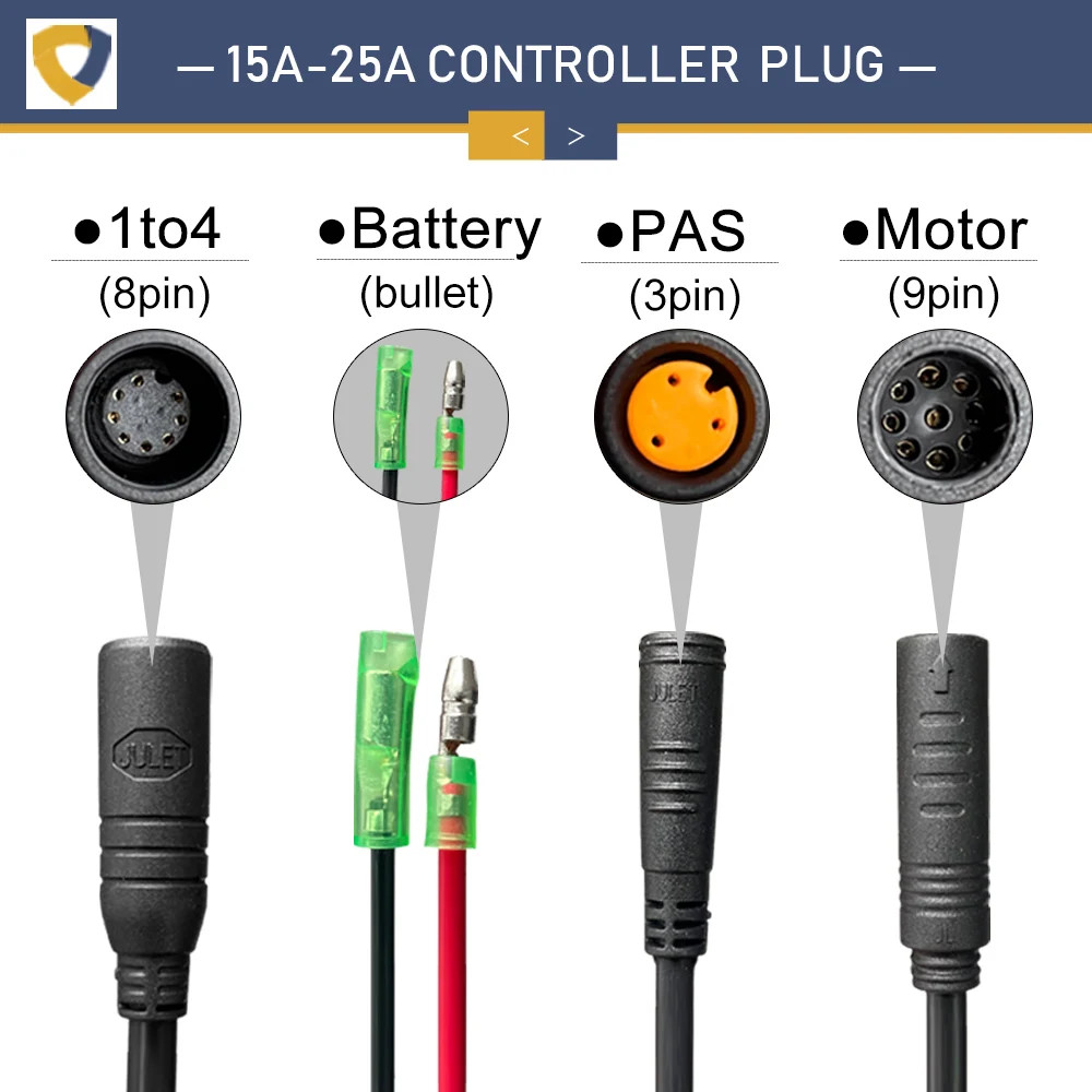 Electric Bike Controller 36V 48V 15A-30A All Waterproof Brushless 250W-1000W