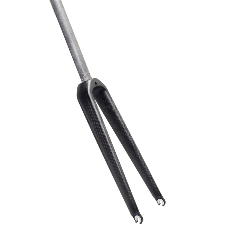 3K Carbon Bicycle Fork Rigid Road Bike Fork 700*28C 28.6mm Steerer Tube C Brake