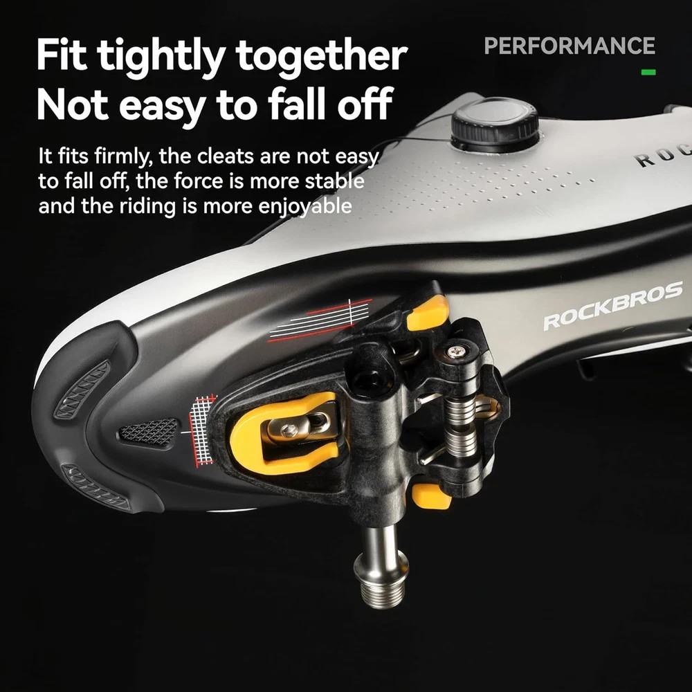 SPD-SL Compatible Road Bike Pedals–Only 90G Ultralight Clipless Pedals (180G/Pai