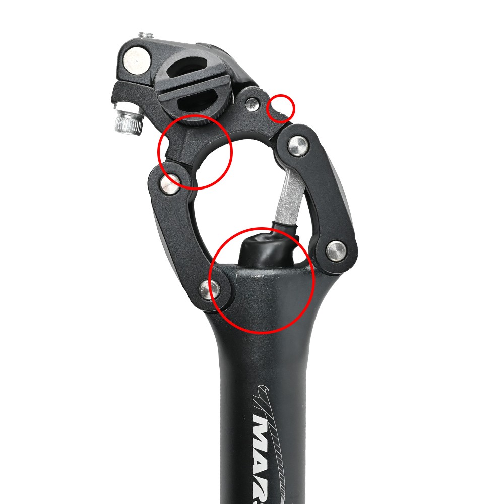 Sale~ TMARS SD-475 Suspension Seatpost w/Paralleogram system 30.9x400mm,BLK