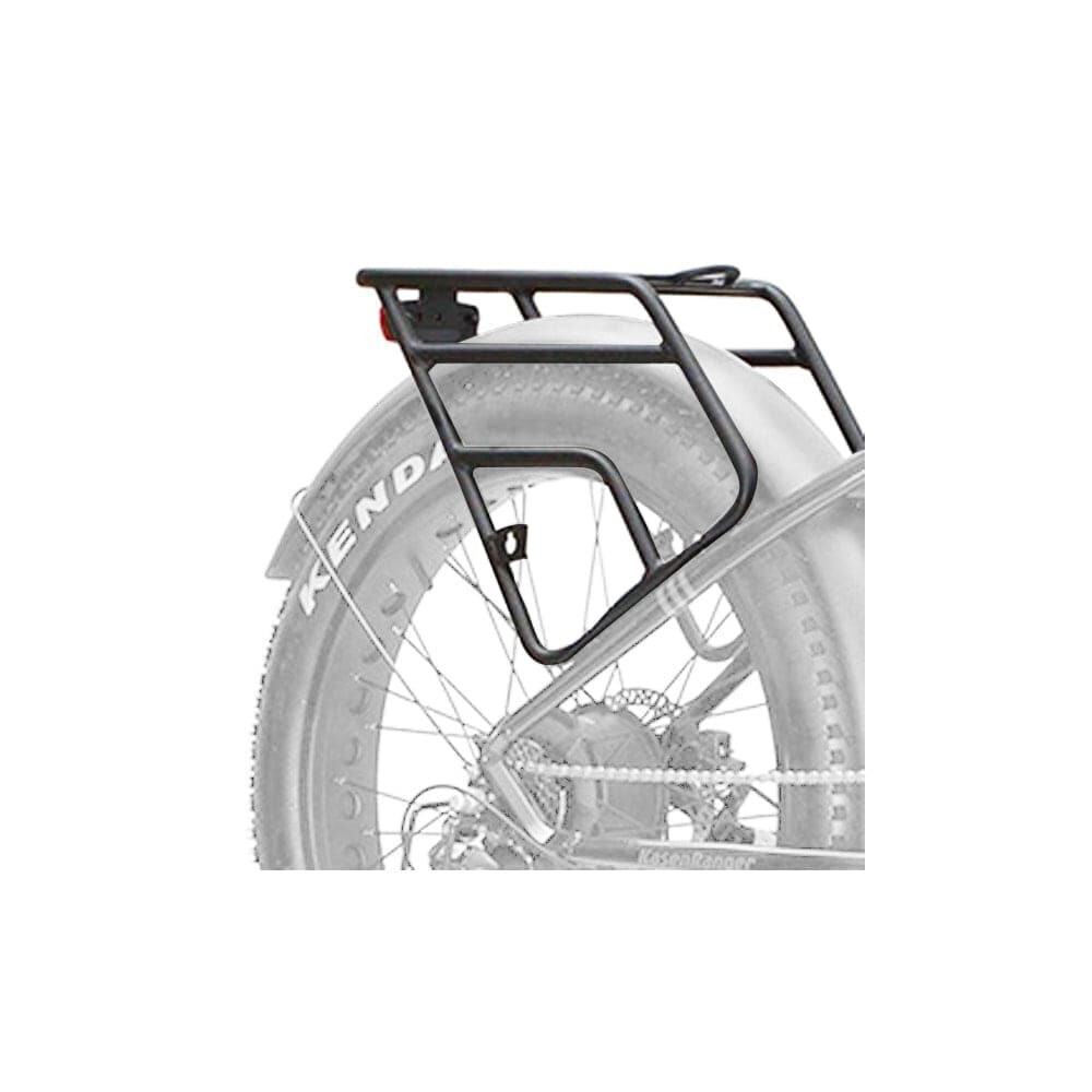 Bike Rear Rack Heave Duty Rack for 4″ Fat Tire Ebike or bike Alluminum Black