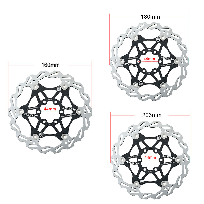 MTB Bike Floating Disc Rotor 160mm 180mm 203mm Brake Rotor + 6 Bolts fit Shimano
