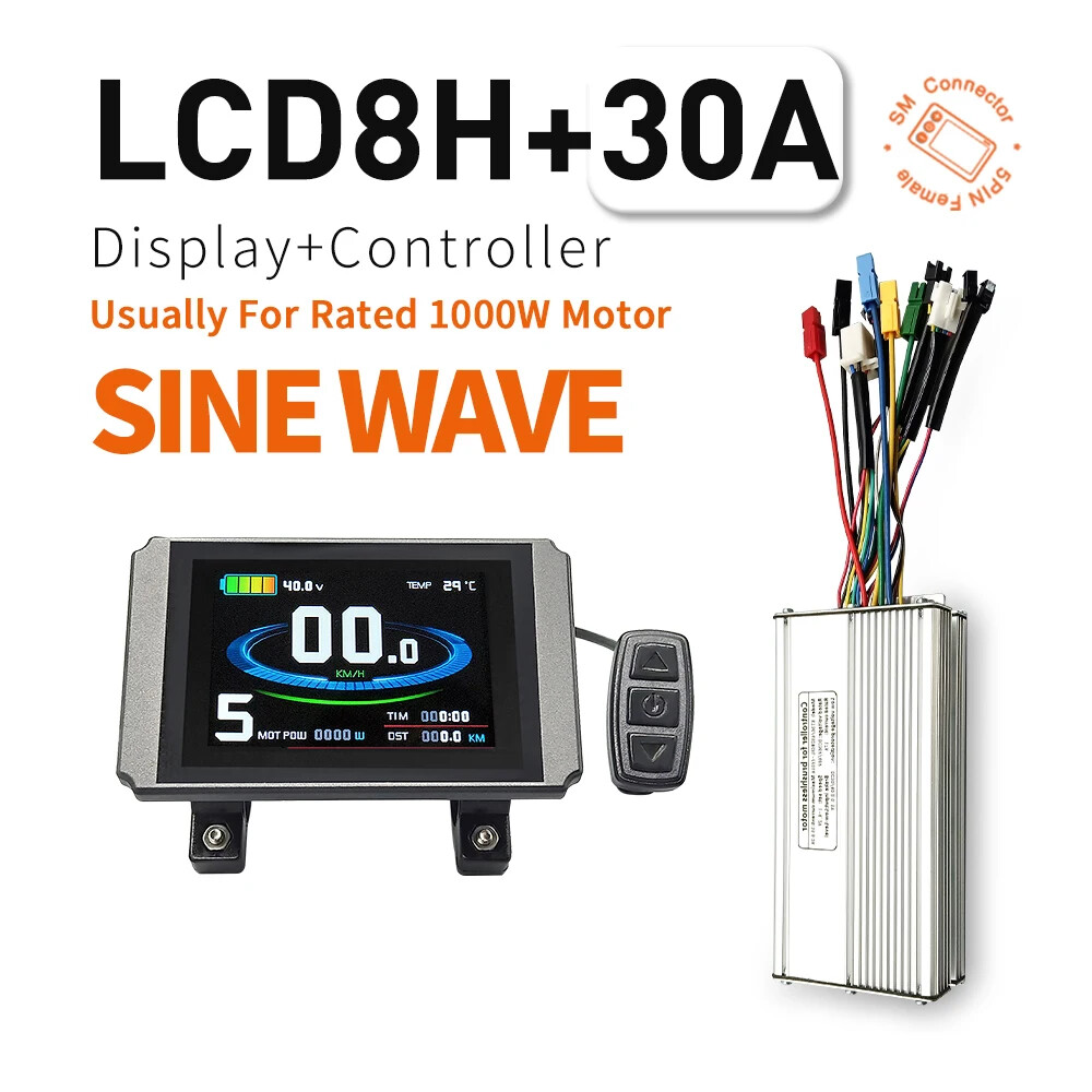 E-bike 30A 35A 50A 1000W-3000W Controller and Display 36V/48V LCD5 LCD7C LCD8H