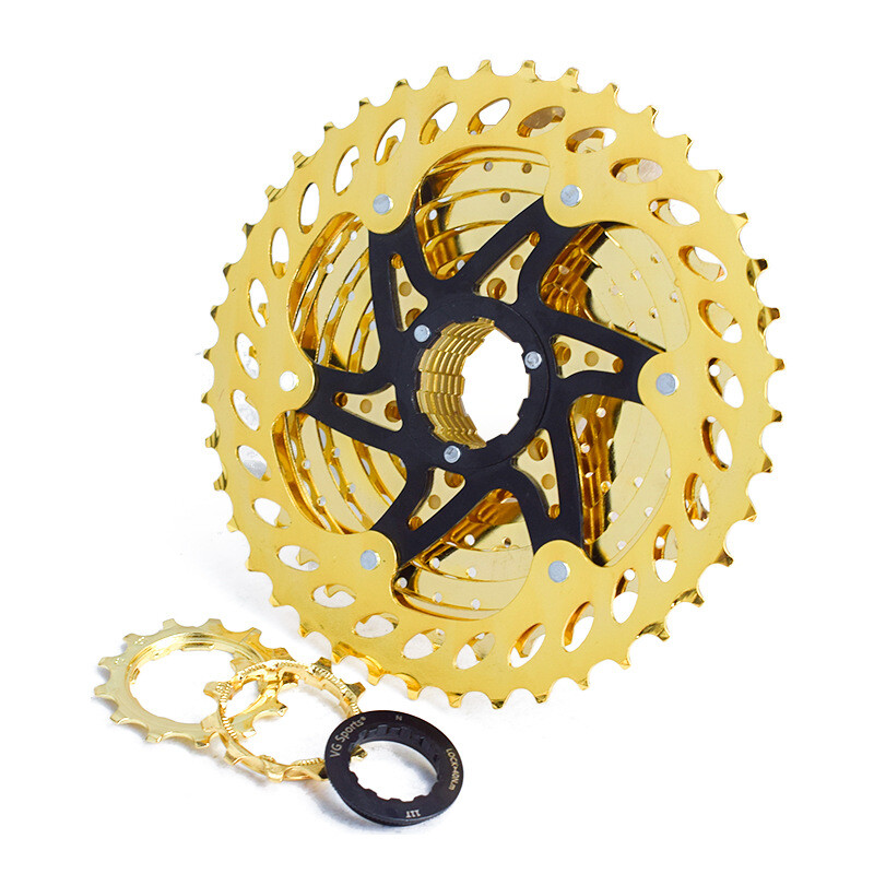 VG SPORTS 8 9 10 11 Speed Bike Cassette Gold For SRAM SHIMANO 28T 32T 36T 42T