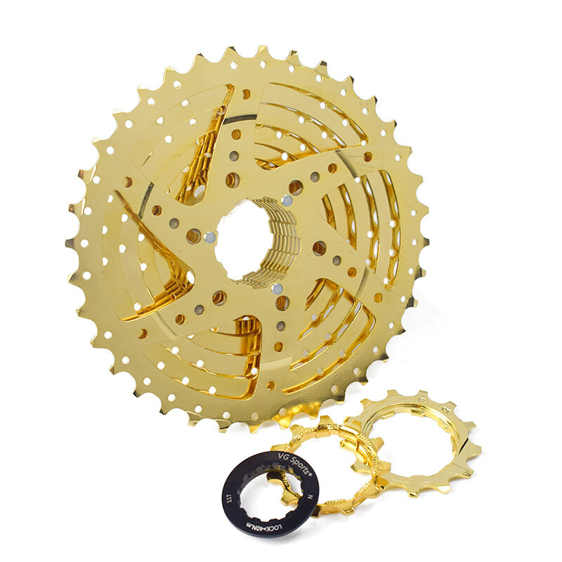 VG SPORTS 8 9 10 11 Speed Bike Cassette Gold For SRAM SHIMANO 28T 32T 36T 42T