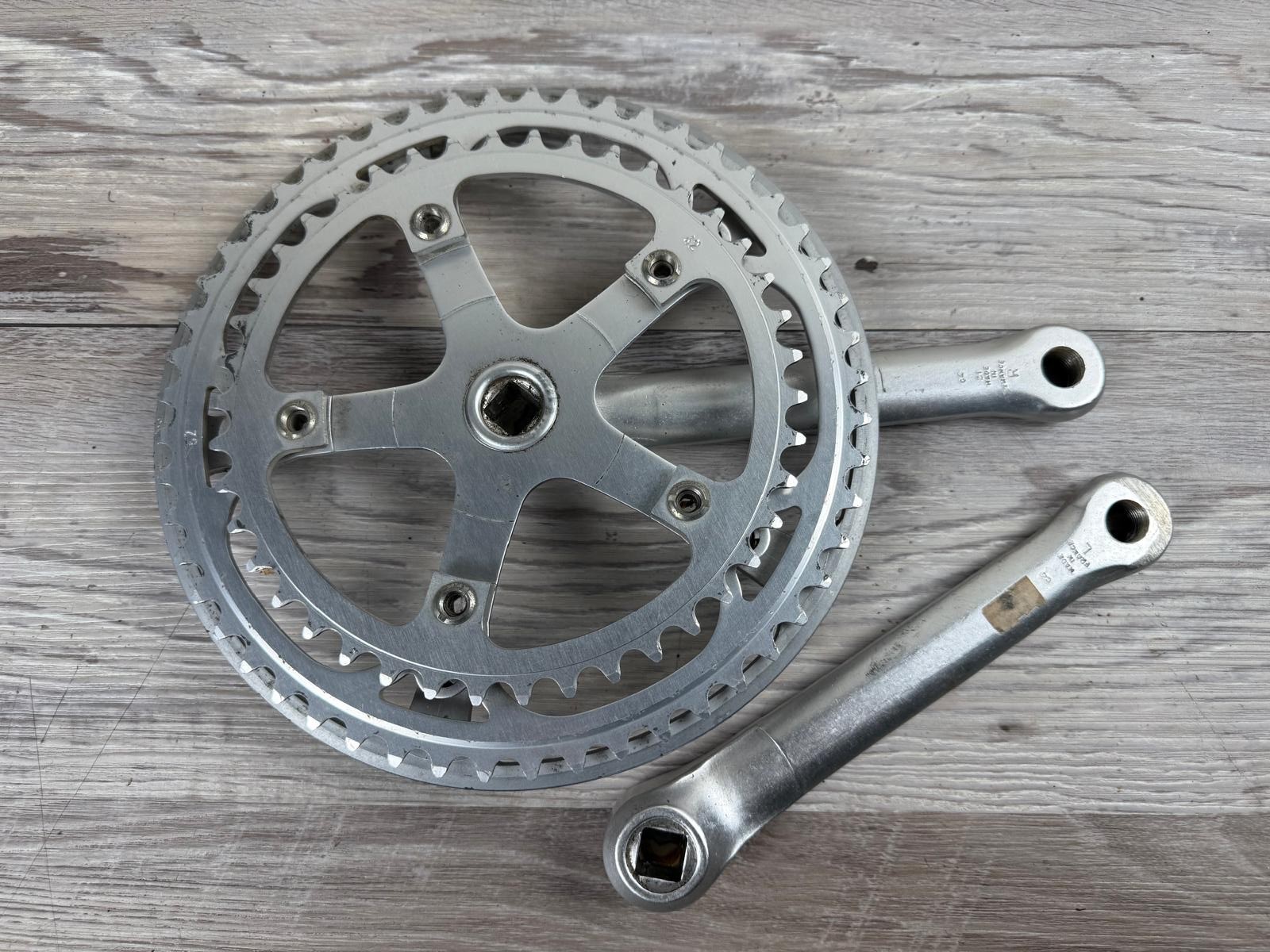 Vintage S France Crankset 170mm 52/42T Square Taper Made in France