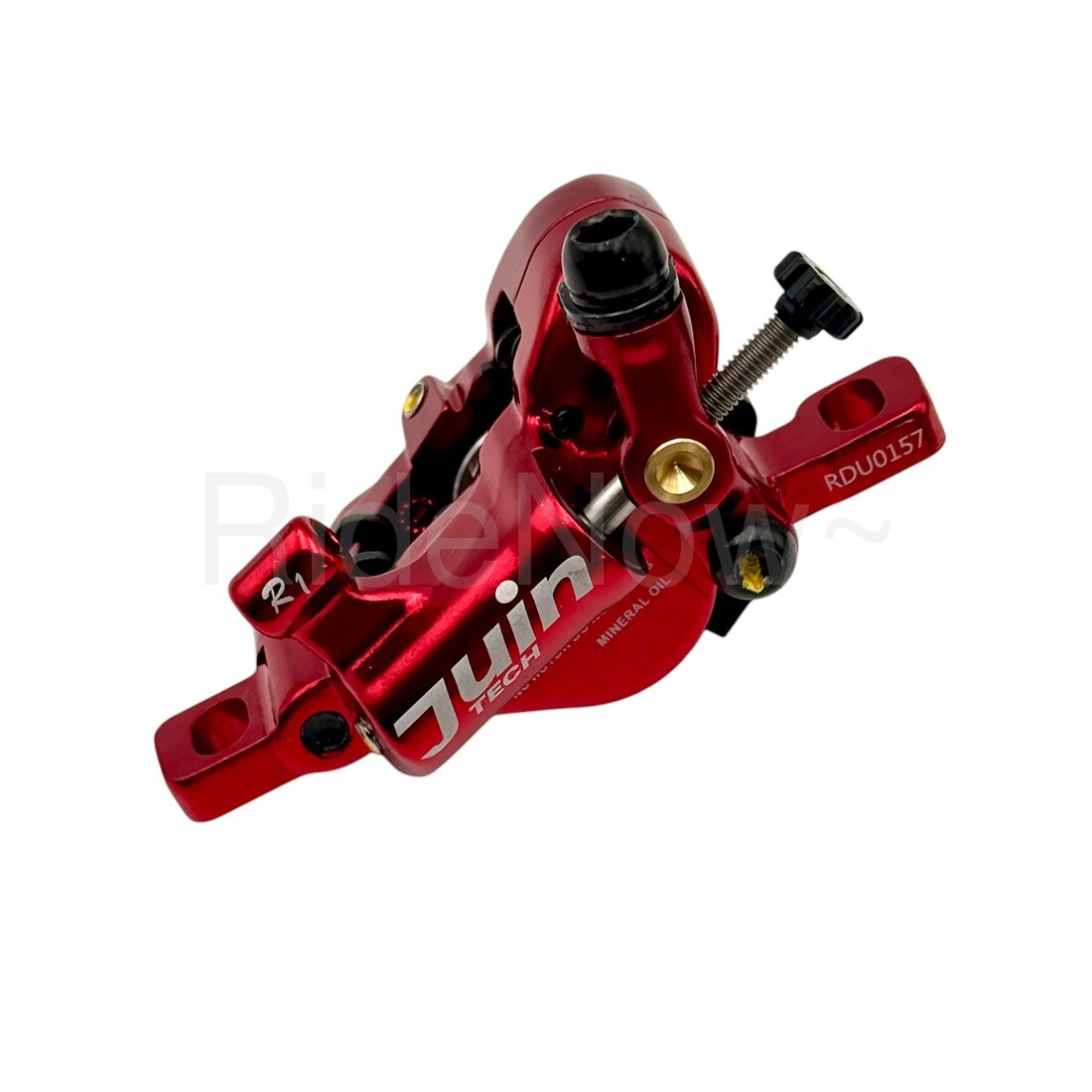 JUIN Tech R1 Hybrid Hydraulic Disc Brakes for CX Road Bike w/160mm Rotors Red