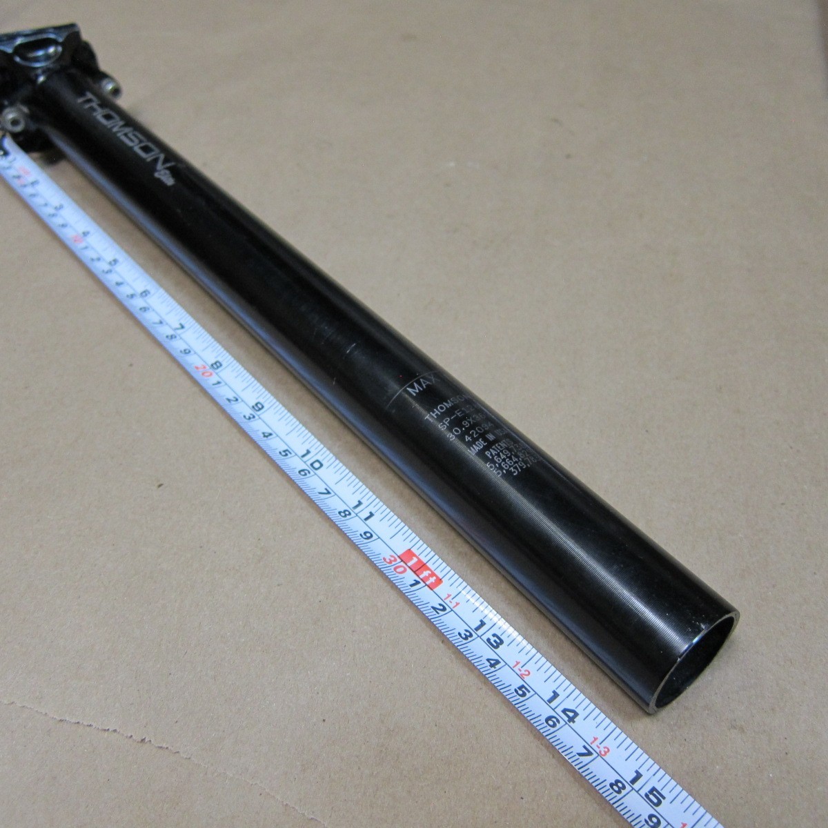 Thomson Elite 30.9 x 367mm Seatpost 0mm SB 7 x 7mm SP-E128 Road MTB Alloy