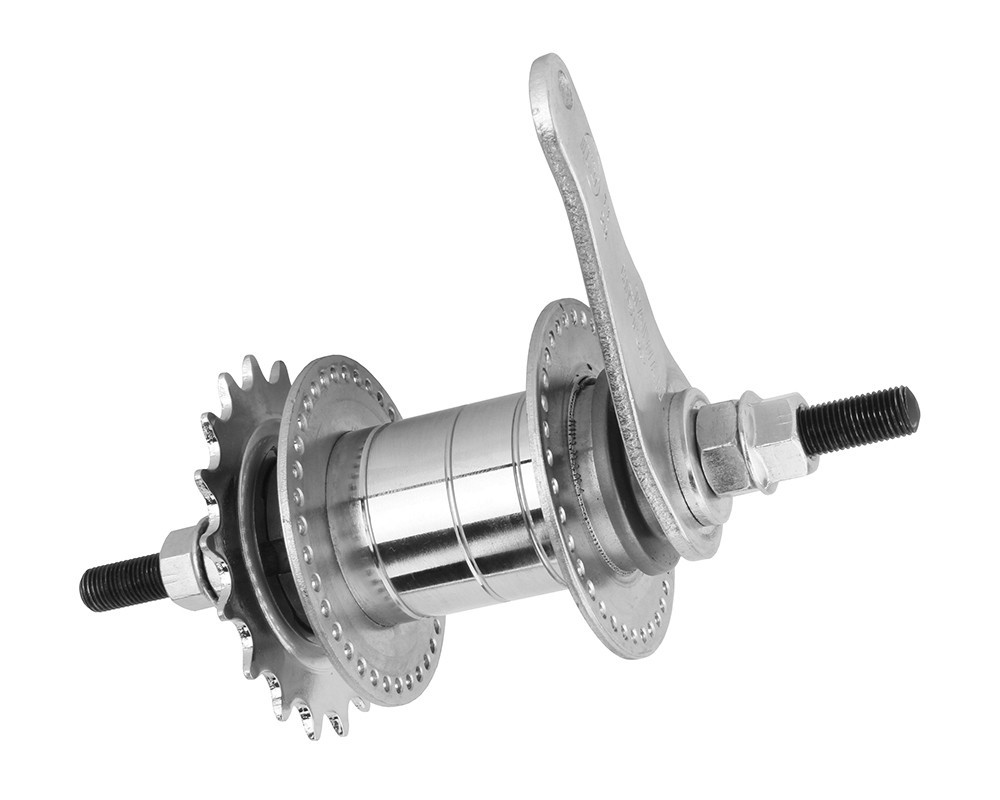 KT Chrome Single Speed Coaster Brake Hub 72H 3/8 Axle 18T Sprocket Rear Hub.
