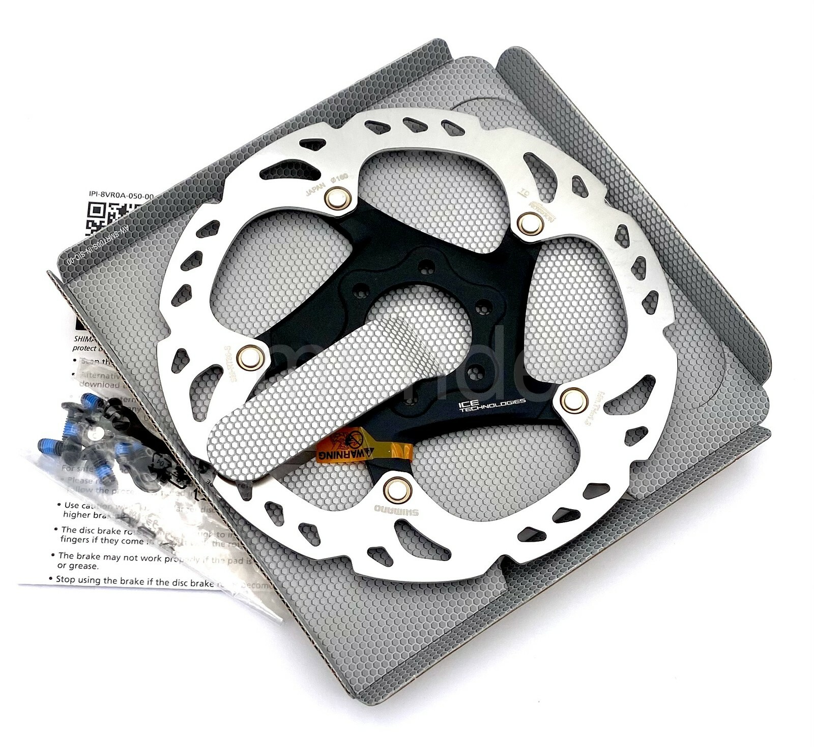 Shimano DEORE XT SM-RT86 160mm,ICE-TECH MTB Bicycle Bike Disc Brake Rotor 6-Bolt