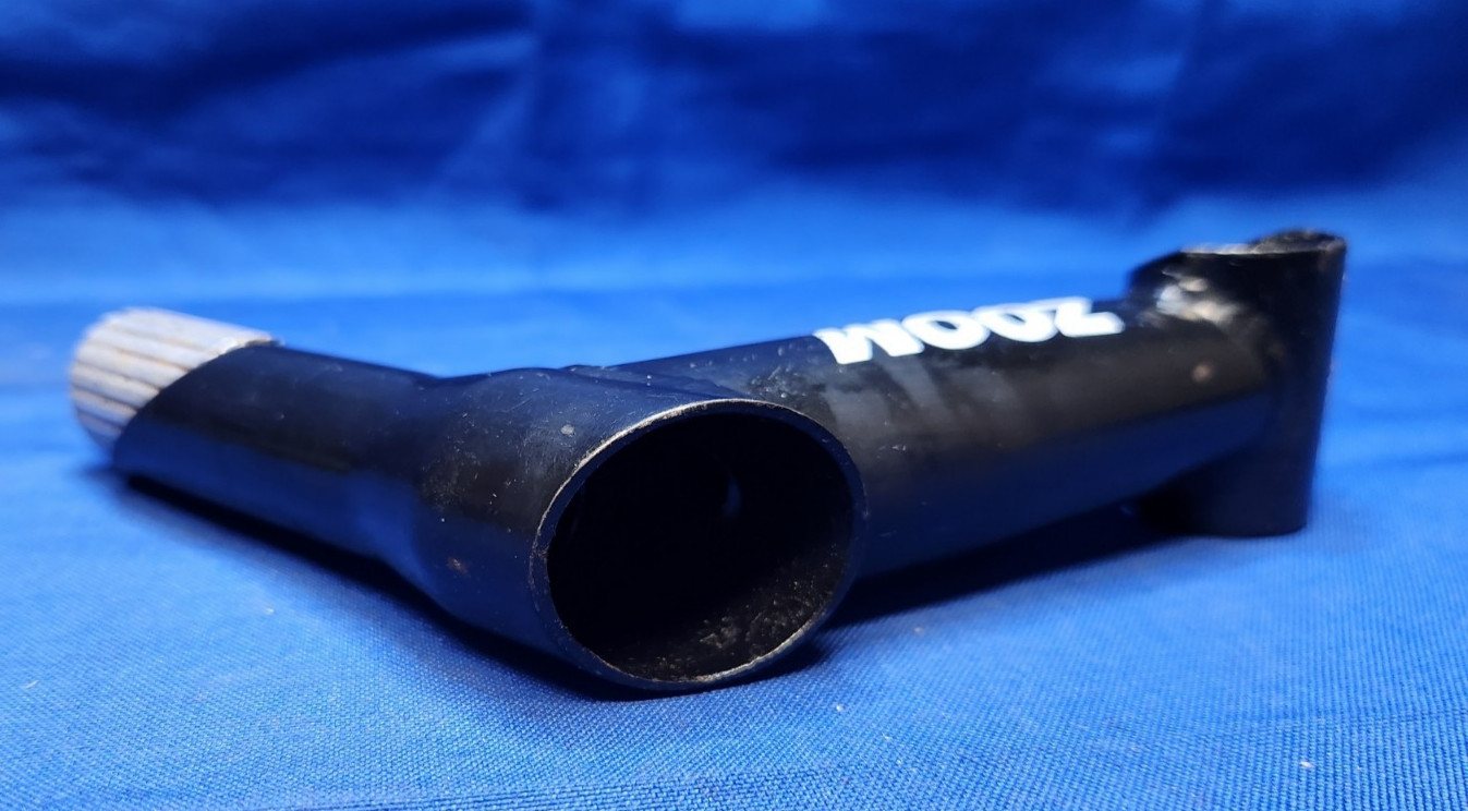 Vintage ZOOM Quill Bike Stem Riser Black 25.4 MTB 105 mm Rise Retro