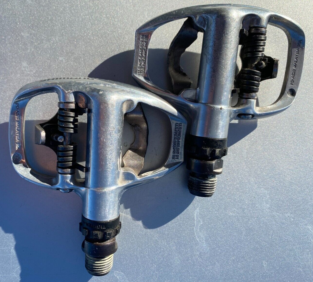 Shimano SPD Clipless Road Bike Pedal Set PD-A520 Low Profile/Smooth Bearings