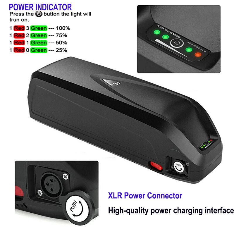 48V Ebike Battery 20Ah 30Ah 15Ah Hailong 0W-1500W Electric Bike Lithium Battery