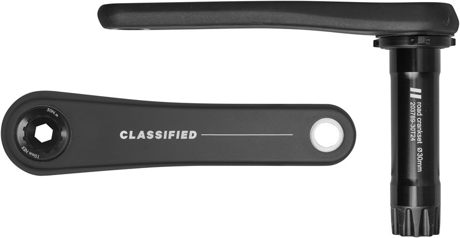 Classified Aero Road Crankset 11 Speed 170mm DUB No Chainring Black