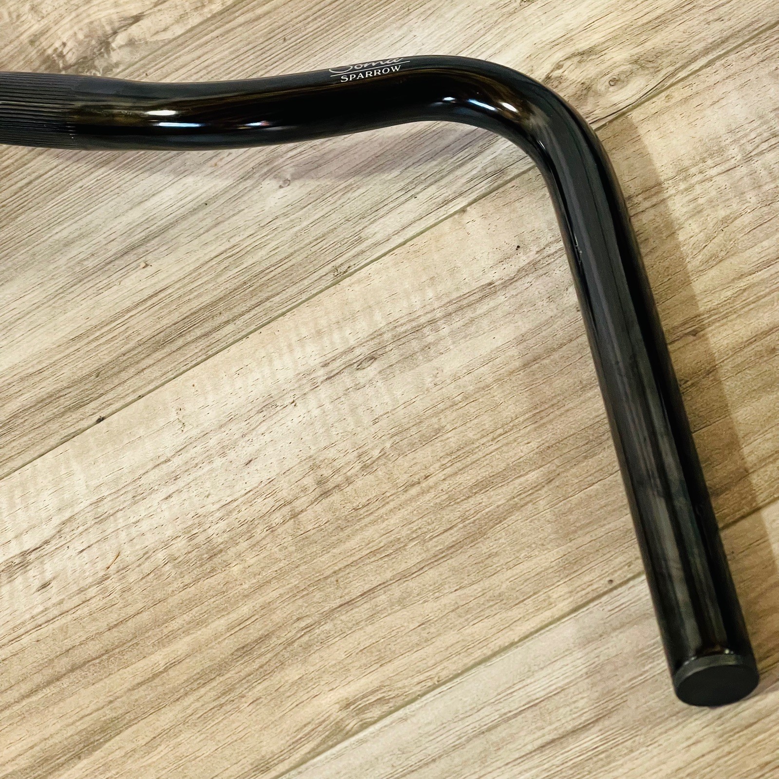 Soma Sparrow 560mm Handlebar Black 25.4 50mm Rise 55 Degree Sweep