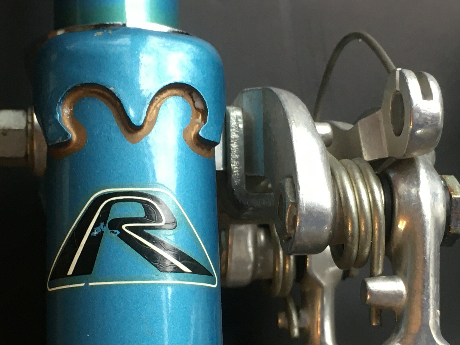 FORK Road Bike from 64 cm frame Raleigh Super Record 27″ Wheel Blue TANGE oem