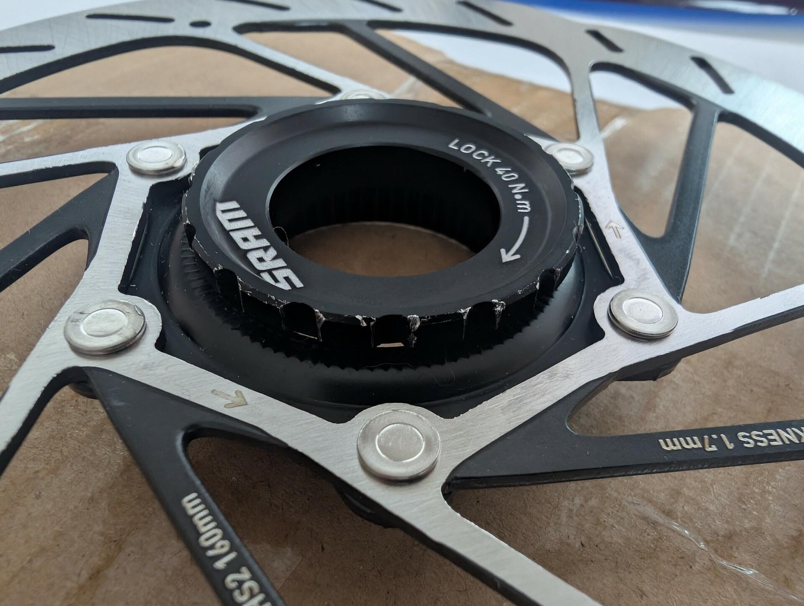 No Packaging/Cosmetic Damage: SRAM HS2 Disc Rotor 160mm Centerlock w/ Lockring