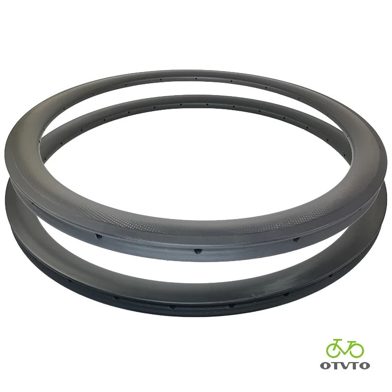 700C Road Bike Tubular Carbon Rim 28mm wide 40mm 45mm Deep 20-32H Wheel