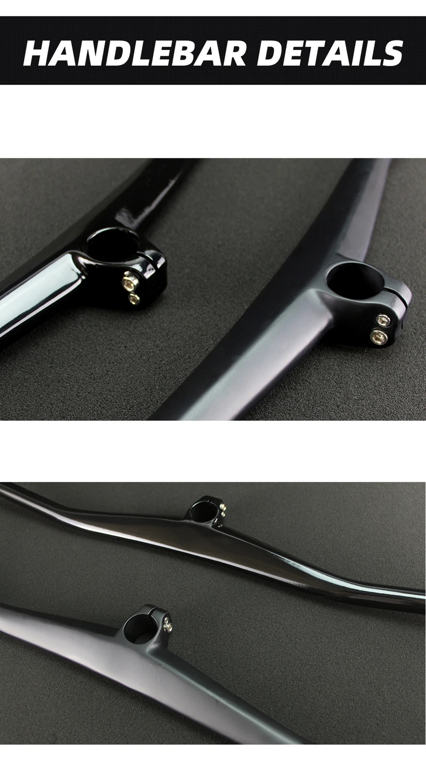 Carbon Fiber Integrated Mountain Bicycle Handlebar 2 Degree Riser Bar with Stem