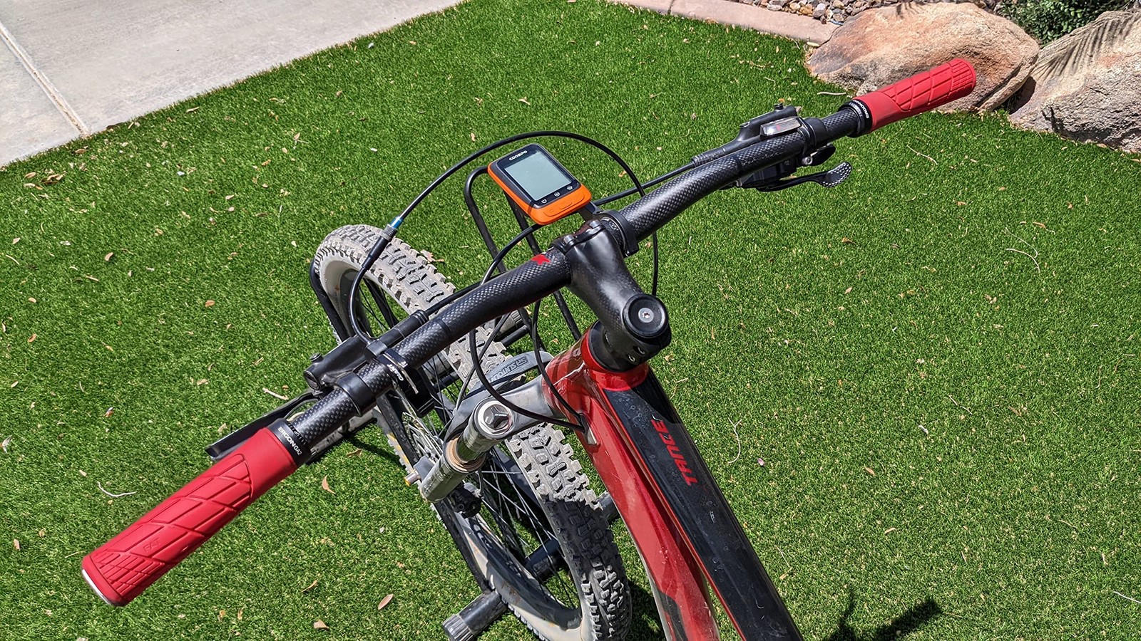 Carbon MTB Handlebar Mountain Bike Riser Bar 740mm Cycling Components Red