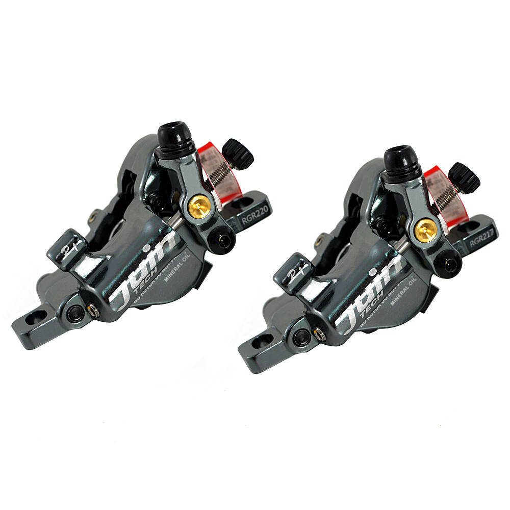 JUIN TECH R1 Hydraulic Road CX Disc Brake set 160mm w/ Rotor (Front+Rear) , Gray