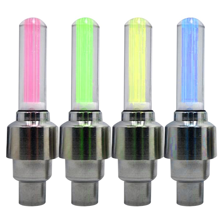 LOT 2x 4x 10x LED Bike Valve Stem Cap Flashing Light Bicycle Wheel Tire Tyre Car