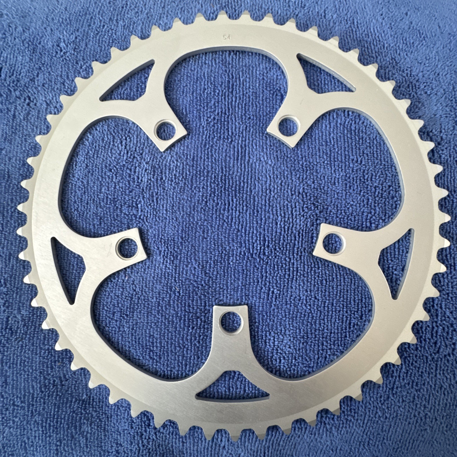 VNTG UNBRANDED ALLOY CHAINRING 110MM BCD X 54T SILV NEW IN BULK OPENED PKGS