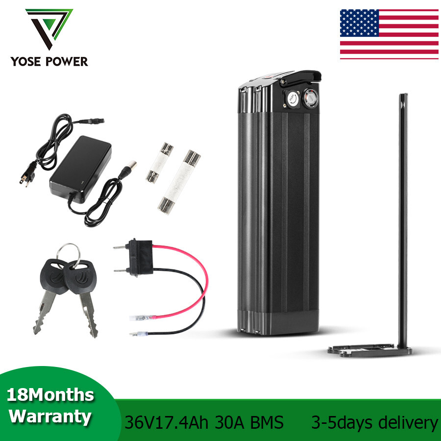 Electric Bike Battery 36V 17.4Ah Silverfish Lithium Ebike Battery 200W-900W