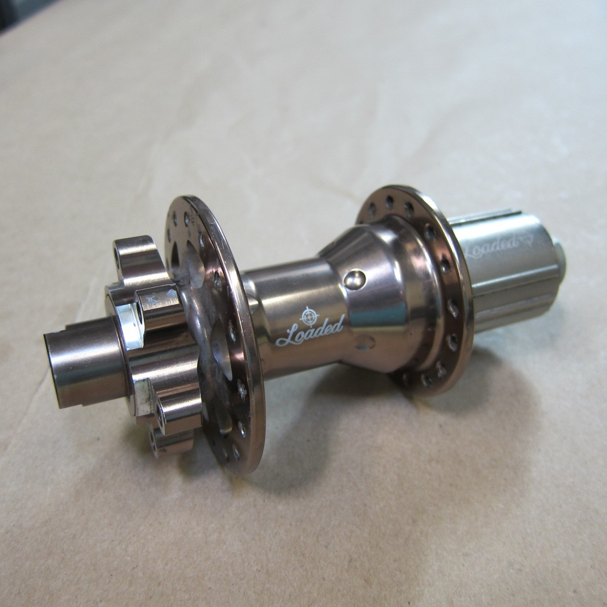 Loaded Precision Inc. 12mmx142mm 32H Rear 6-bolt Disc Hub Bronze Gravel XC MTB