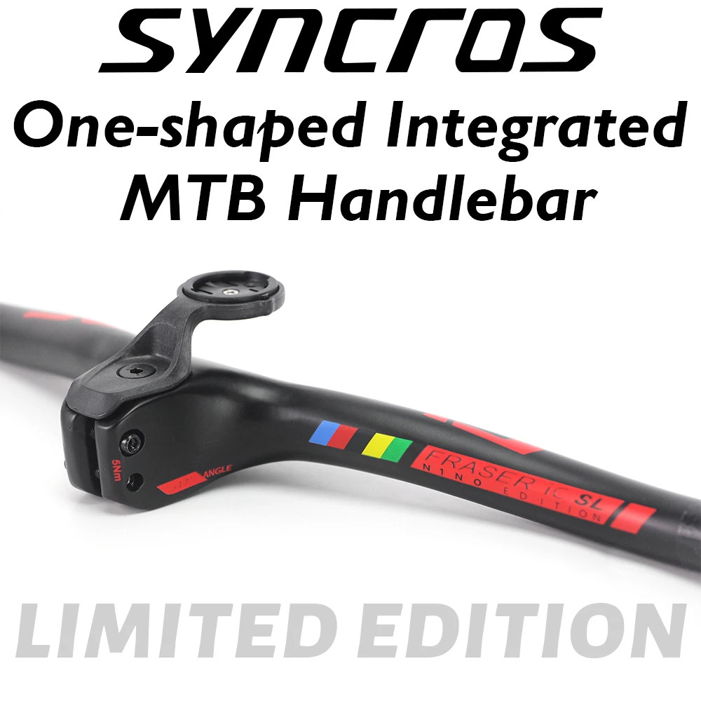 -8/-17/-25 Degree Carbon Fiber Mountain Bike Integrated Handlebar 90*740mm