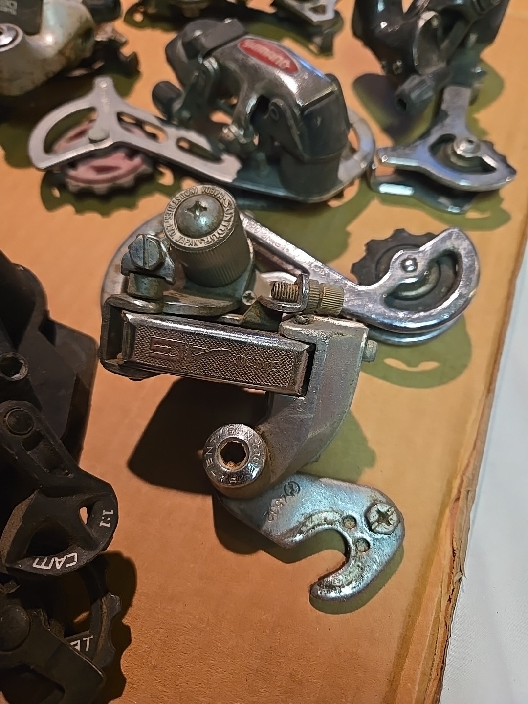 Lot Of 7 Various Rear Derailleurs For Parts Bike Bicycle