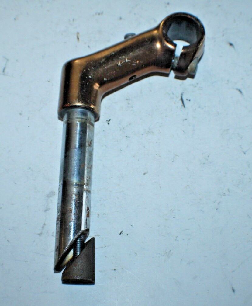 Vintage 22.2mm Quill Stem 80mm 32º Rise 25.4mm Road Cantilever Gold USA Shipper!