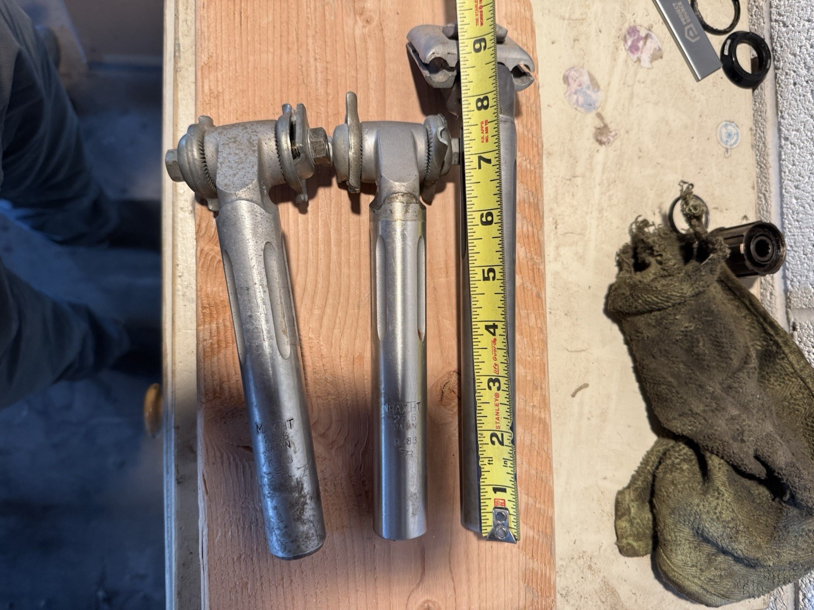Three Vintage SR (Sakae/Ringyo) Seat Posts – 26.6 mm Laprade